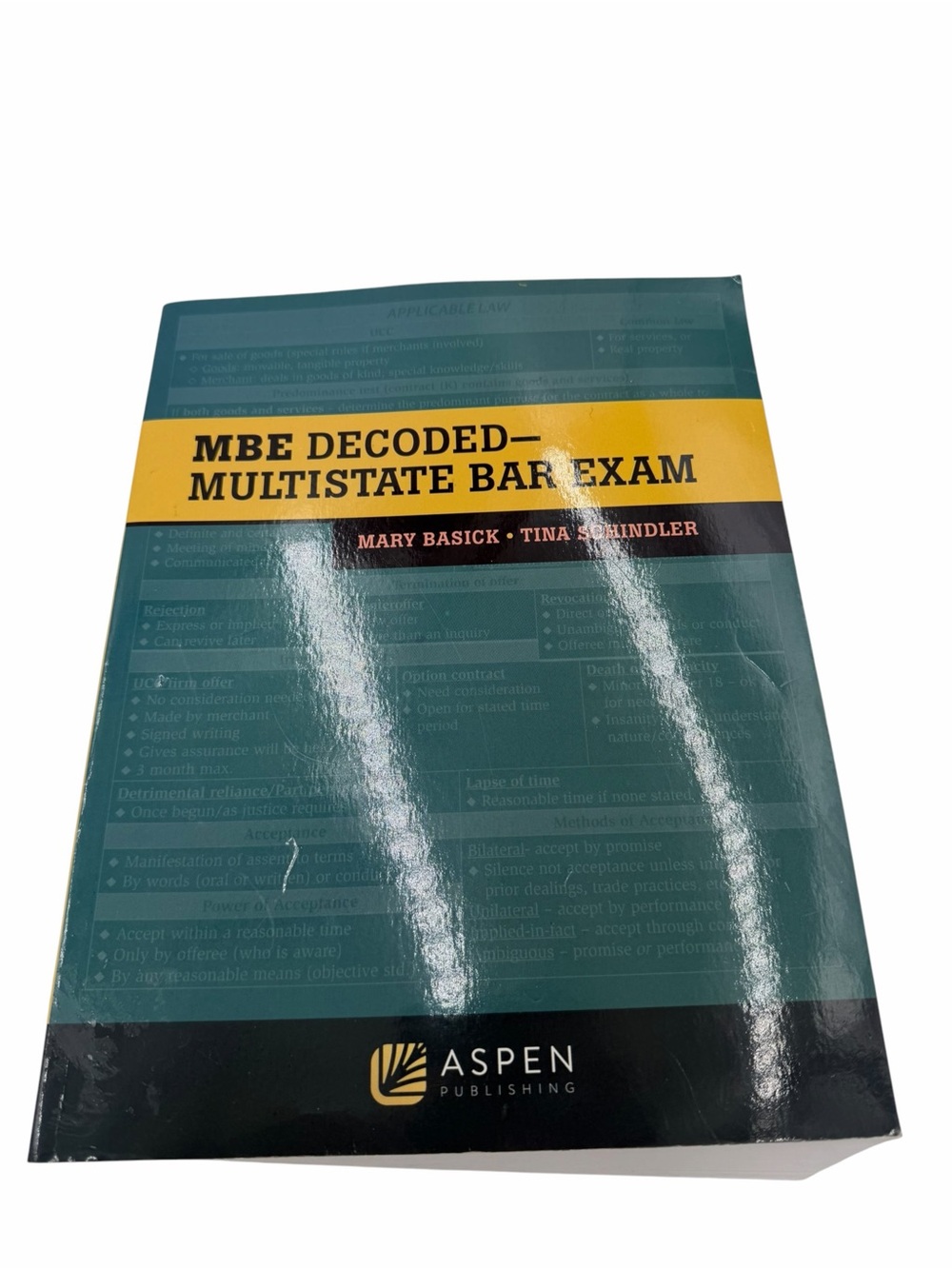 MBE Decoded Multistate Bar Exam Basick Schindler 2021 Bar Prep MBE Study Guide,